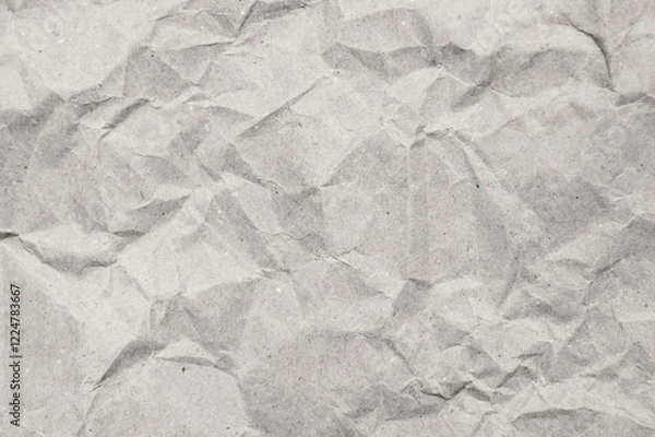 Obraz Crumpled kraft paper texture. Grunge texture background.
