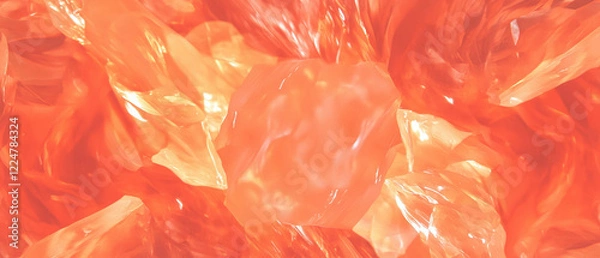 Fototapeta Bright ember sparks create a warm and captivating abstract background