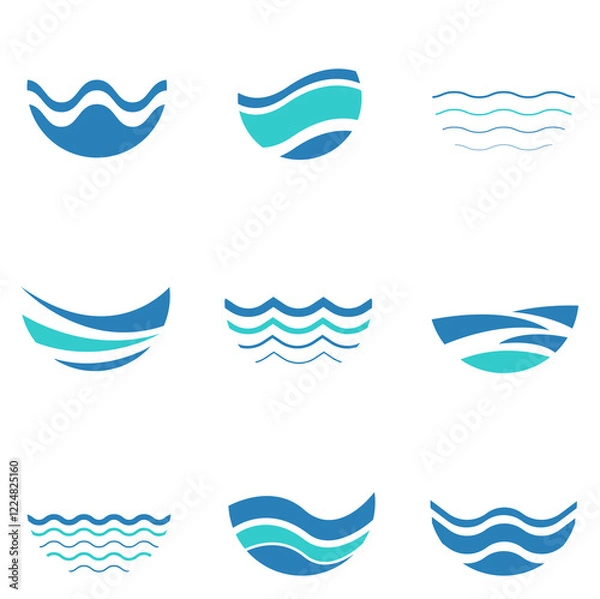 Obraz wave logo collection