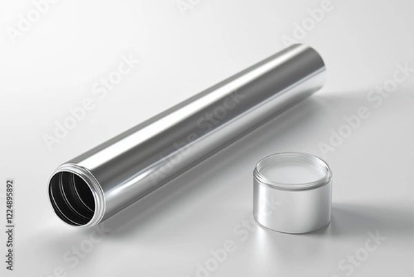 Fototapeta Collapsible Aluminium Tube for Medical Ointment Cosmetic Products Packaging