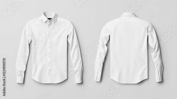 Fototapeta White Long Sleeve Shirt Mockup