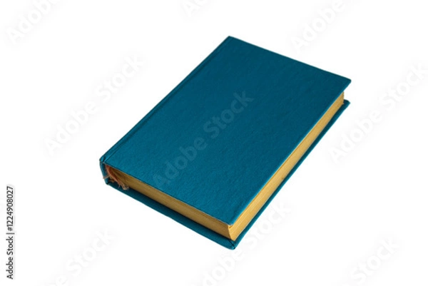 Obraz A blue book. Isolated background.