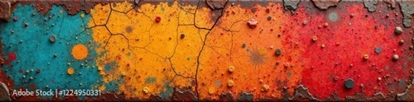 Fototapeta Cracked paint, distressed metal, high resolution , crack, high resolution texture, paint