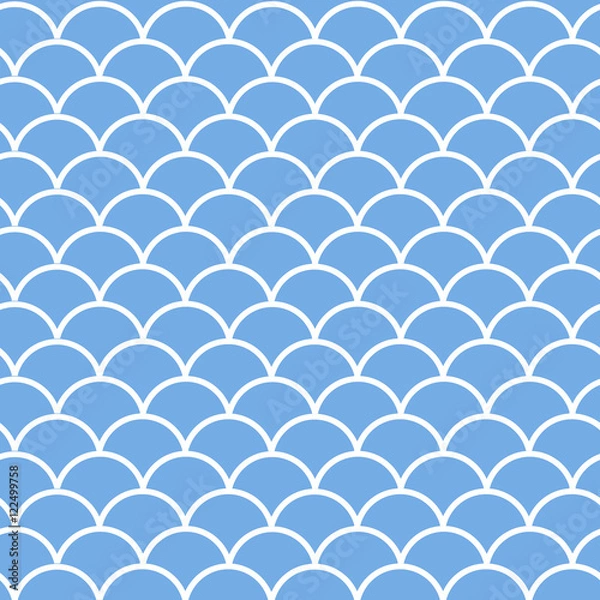 Fototapeta vector seamless winter pattern with snowbank