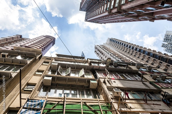 Fototapeta Residential Hong Kong style.