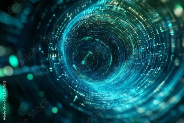 Fototapeta AI Cloud System Illustration