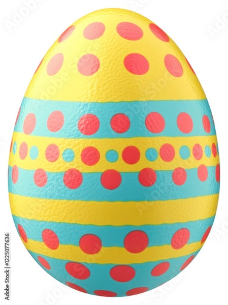 Obraz PNG Real a easter egg pattern dot celebration.