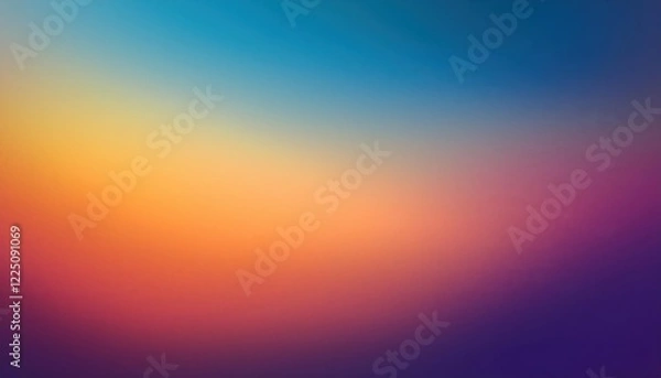 Fototapeta Vibrant Abstraction Colorful Grainy Gradient Blur, Evoking a Modern Artistic Flair with Noise Texture Effect on a Colossal Background, Perfect for Digital Art and Graphic Design Projects.