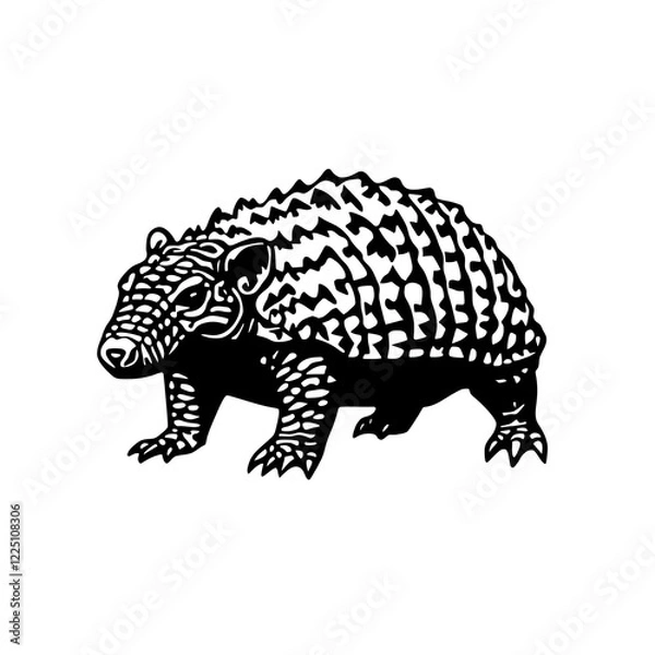 Fototapeta vector illustration of a leopard