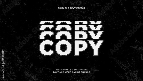 Fototapeta Editable copy text effect