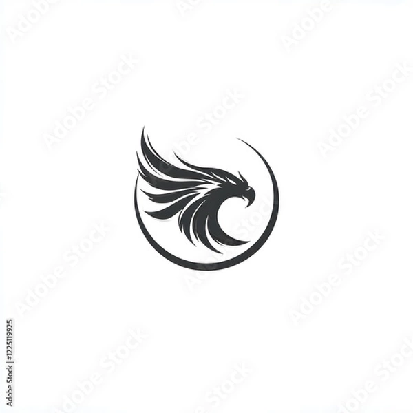 Fototapeta eagle tattoo vector