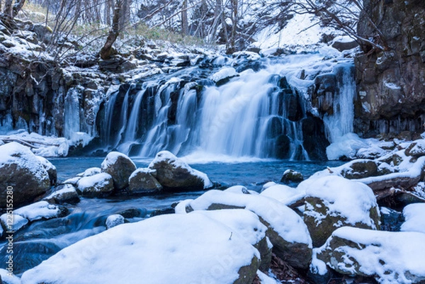 Fototapeta 冬の蓼科大滝氷瀑