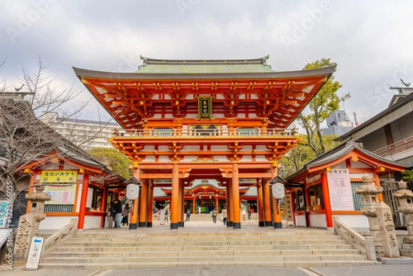 Obraz 兵庫県　三宮　生田神社の風景