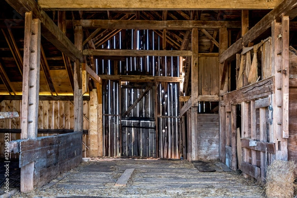 Obraz interior of old barn