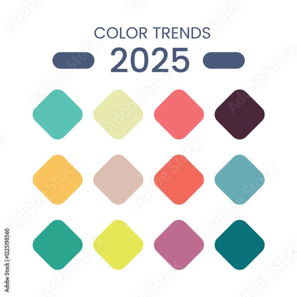 Fototapeta Newest Color Pallate Trends 2025
