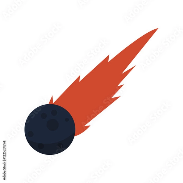 Fototapeta asteroid meteor element