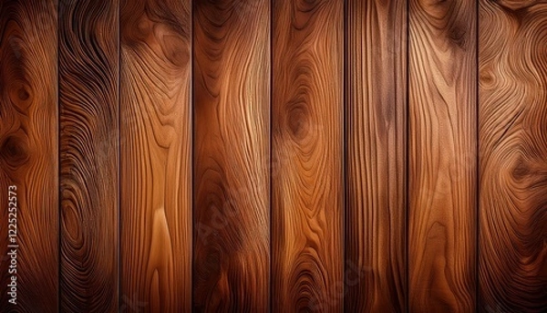 Fototapeta Authentic Rustic Wood Grain Detail Showcasing CloseUp Textures and Colors of an Aged Piece of Quality Timber, Perfect for Interior Designers Seeking a Warm, Natural Look.