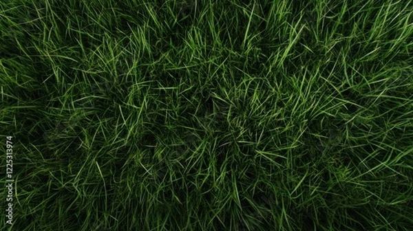 Obraz Lush green grass under bright sunlight on a summer afternoon in a serene outdoor setting