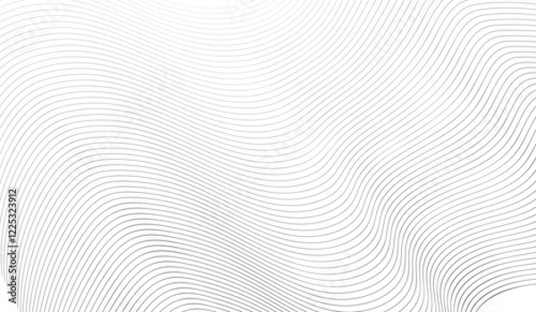 Obraz Vector Illustration of the grey pattern of lines abstract background.  Blend line grey pattern.   Line pattern . bstract wave element for design. Abstract  smooth waves on white background. 