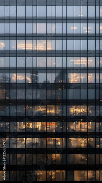 Obraz Night Office Building Photo