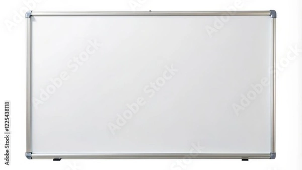 Fototapeta White Dry Erase Board with Aluminum Frame