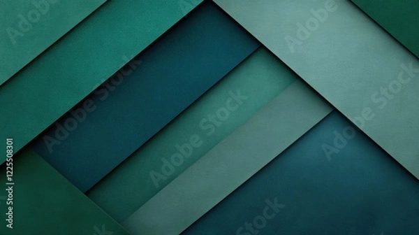 Obraz Abstract Teal and Green Geometric Background