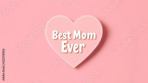 Fototapeta A pink background with the word DREAM written in white wooden letters, surrounded by hearts and tulips, next to an open notebook on top of it, creating a cute, girly aesthetic for a social media post 