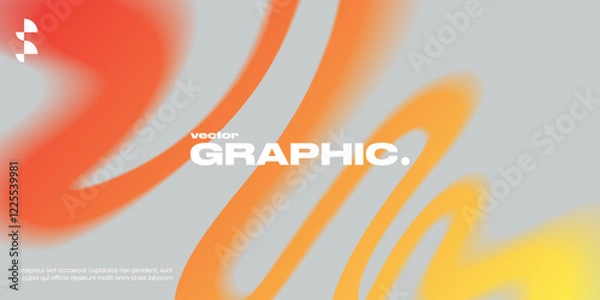 Obraz Abstract Background with Colorful Gradient shape. Blurred motion effect. Trendy Design Elements.