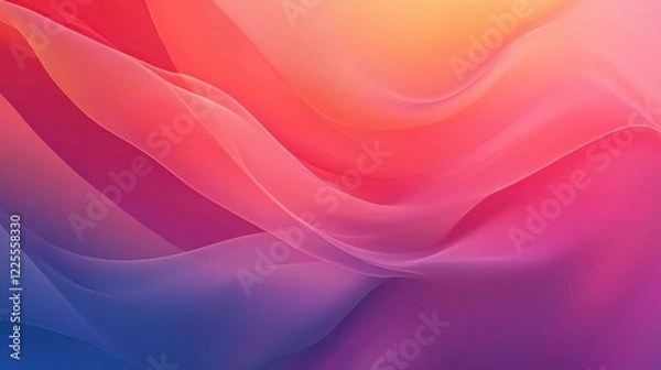 Fototapeta Abstract Colorful Waves Flowing Gradient Design