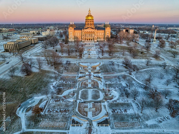 Obraz Des Moines Iowa Aerial