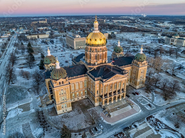 Obraz Des Moines Iowa Aerial