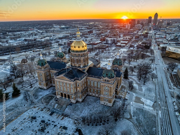 Obraz Des Moines Iowa Aerial