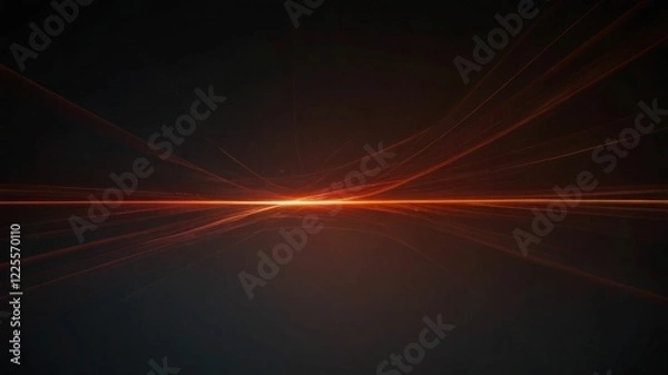 Fototapeta Glowing light exploded. Red and brown light effect. shine, bright flash. Special lens flare light effect