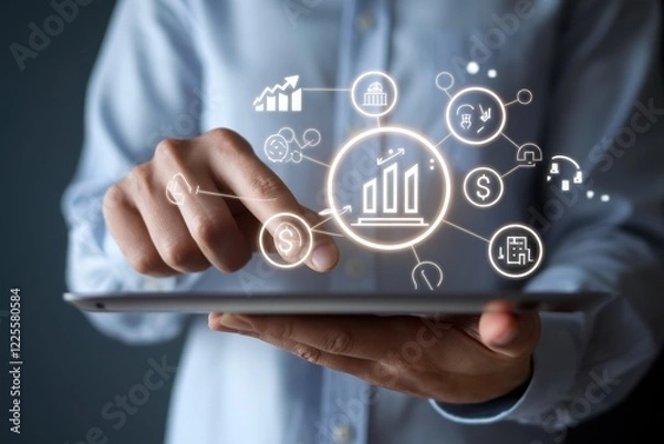 Fototapeta Digital Business Analytics: Data-Driven Growth Strategies