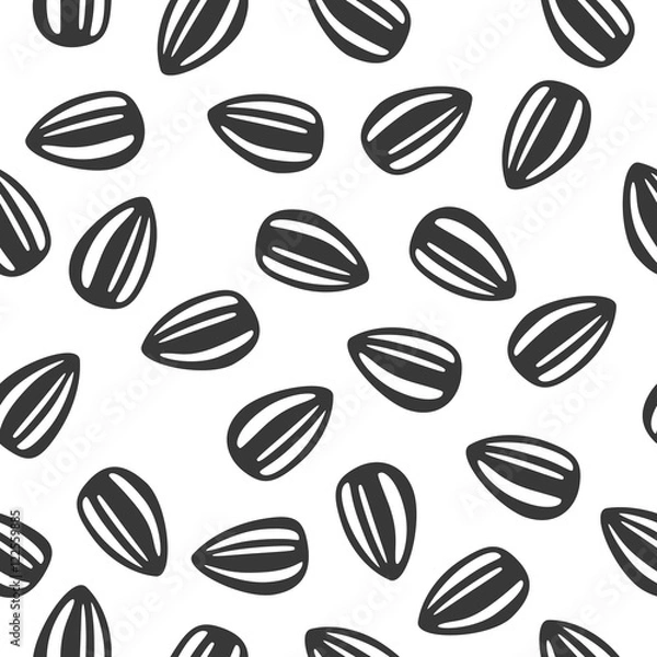 Obraz vector sunflower seeds pattern