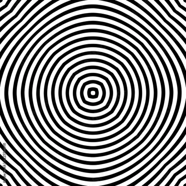 Obraz Black and white striped optical illusion