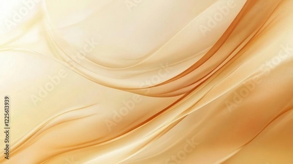 Fototapeta Abstract Gold Fabric Waves Flowing Design