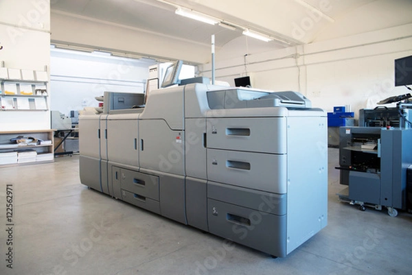 Fototapeta Print Shop - Digital press printing machine