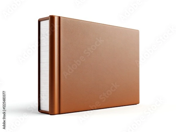 Fototapeta teacher pointing to large book in hand isolated on white background