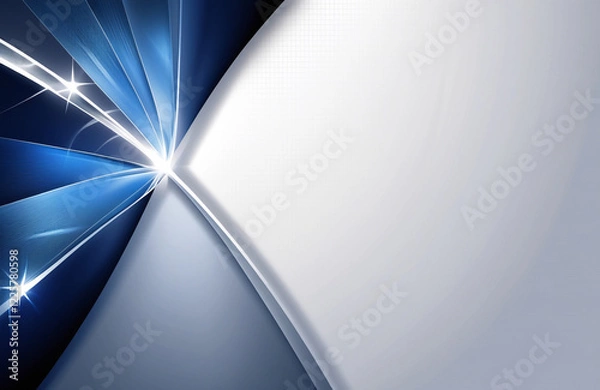 Fototapeta Dynamic business background with light beams