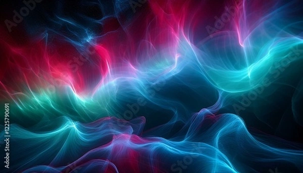 Fototapeta 오로라보다 화려한 색상의 플라즈마 구름이 우주를 채운 장면