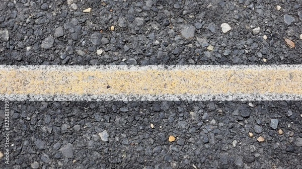 Fototapeta The coarse surface of grey asphalt showcases fine gravel details, offering a versatile texture for creative projects