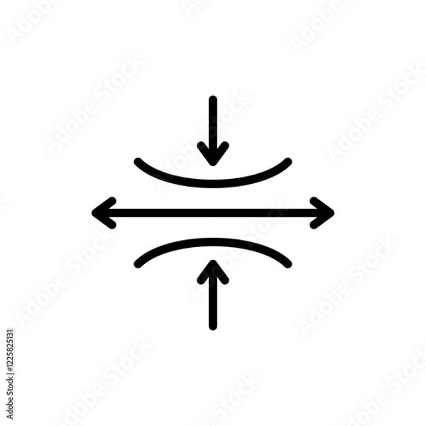 Fototapeta Elastic icon outline set sign