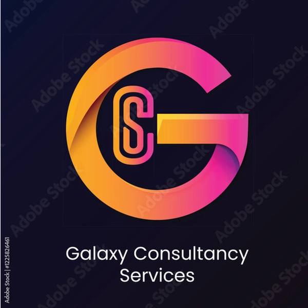 Obraz Gradient Galaxy logo template