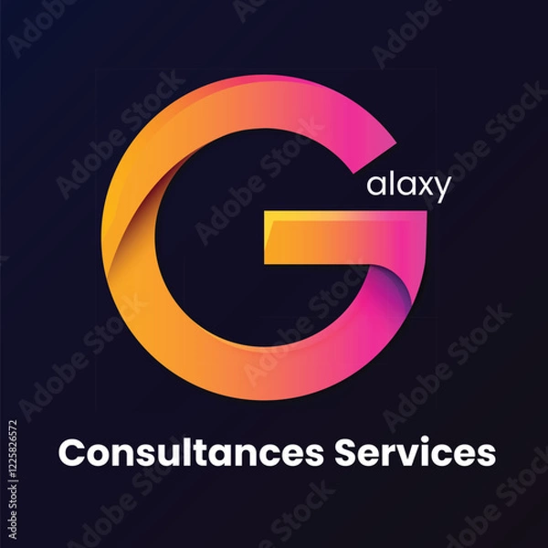 Obraz Gradient Galaxy logo template