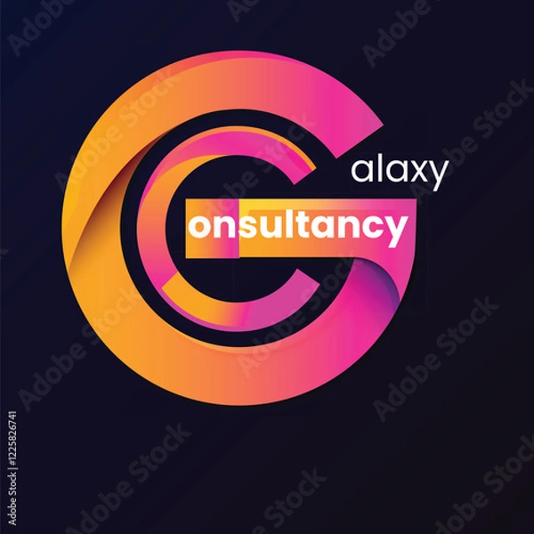 Obraz Gradient Galaxy logo template