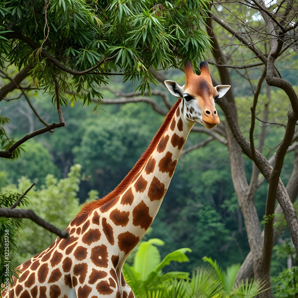 Fototapeta giraffe in the wild
