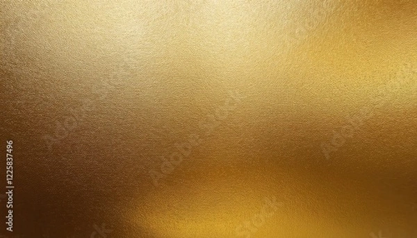 Fototapeta Vibrant Metallic Gold Foil Texture Rough and Noise Polished Glossy Abstraction on Glossy Background with Ample Space for Overlays or Copy, Perfect for Design and Advertising