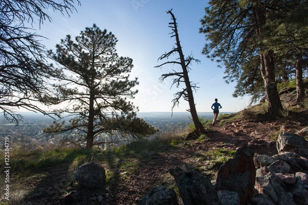 Obraz Sunrise trail run