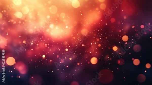 Fototapeta Digital Abstract Art with Blurred Bokeh Effects